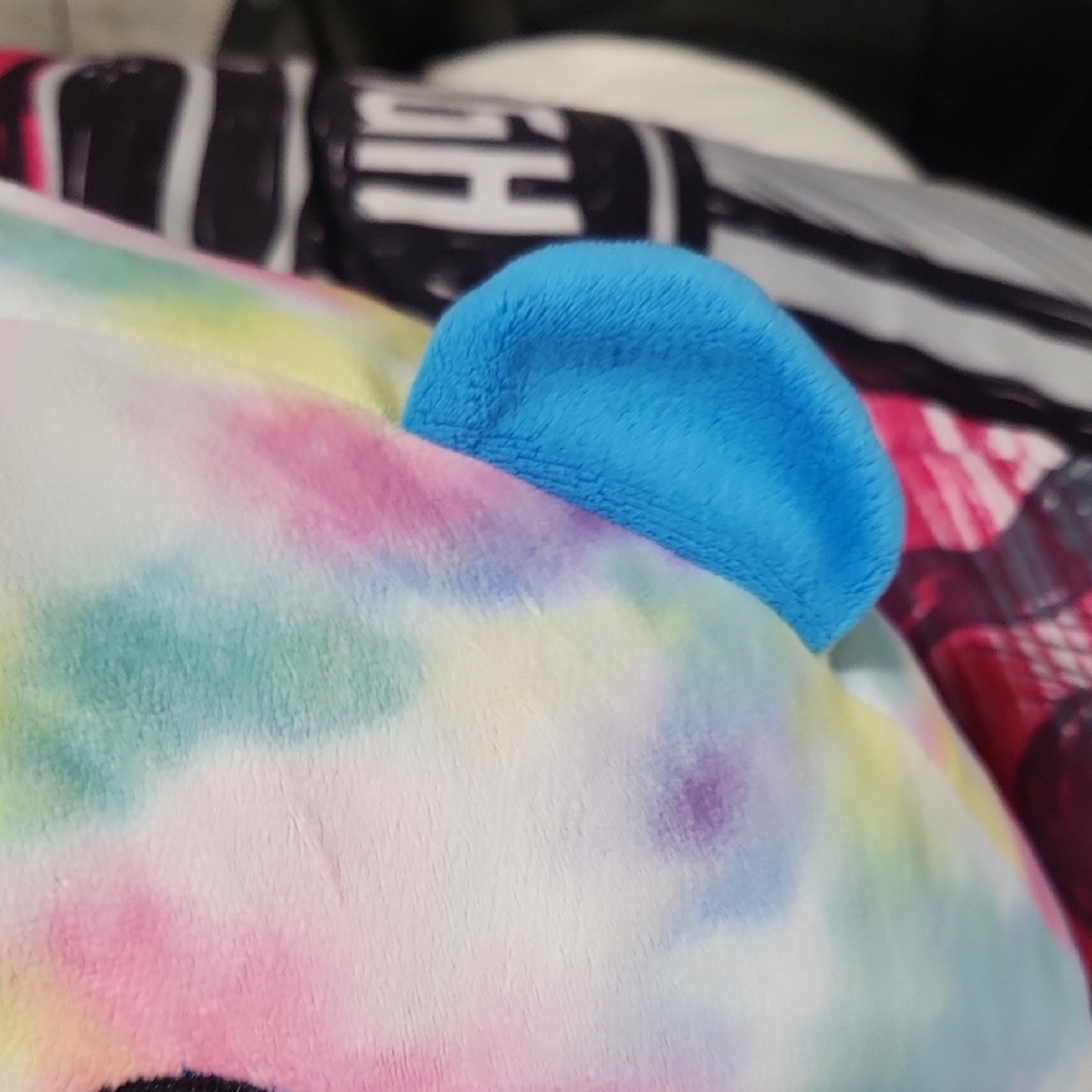 Squishmallow 🙉🐻‍❄️🐻 Colorful Tie-Dye Bear Plush Pillow - Picture 5 of 5